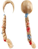 Blond Parochňa SYNTETICKÉ VLASY Rapunzel Braid VYNIKAJÚCE DETSKÉ ŠATY