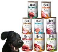 Brit Pate & Meat MIX 8 FLAVORS 400 g x 16 bezzrnné mokré krmivo pre psov