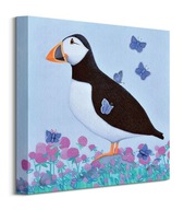 Obraz na plátne Ailsa Black Puffin 30x30 cm