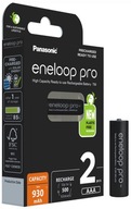 4x PANASONIC ENELOOP PRO AAA R03 930mAh 1,2V JAPONSKÉ BATÉRIE