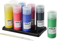 Farby IKEA MALA v tube 8 ks + paleta + štetec