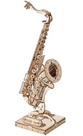 DREVENÝ MODEL DEKORÁCIE PUZZLE ROBOTIME SAXOPHONE