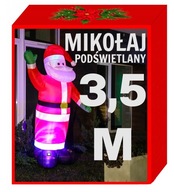 NAFUKOVACÍ SANTA GIANT 3,5M PUMPED / LED vianočné osvetlenie, snehuliak, vianočný stromček