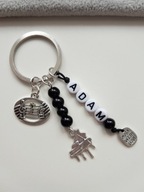 KEYRING KEY MUSIC NOTE PIANO PIANO NAME