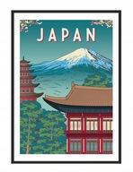 OBRAZOVÝ PLAGÁT V RÁME 33x43 cm Japonsko P1272