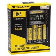 Nabíjačka Nitecore UM4 4 16340, 17670, 18350, 18500, 18650, 20700, 21700,