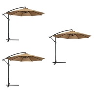 Deck Canopy Sun Umbrella Beach Outdoor 3 PCS