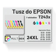 7x NOVÝ atrament 24XL T243 pre EPSON Expression Photo XP-850 XP-860 XP-760