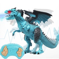 Dinosaur RC Ovládaný drak - chodí, reve, dýcha paru, 41 cm