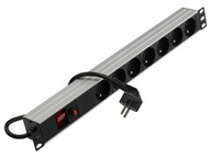 NEKU Power strip RACK 19'' 7 gn poistka