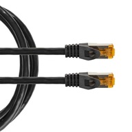 RJ45 LAN Ethernet kábel kat.6A SFTP LSZH 10m čierny