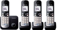 PANASONIC KX-TG 6812 + 681 TELEFÓN 4 SLÚCHADLÁ