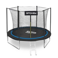 Trampolína so sieťou + rebrík 244cm Spokey