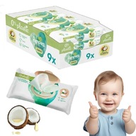 Vlhčené utierky PAMPERS HARMONIE COCO 9x42 ks kokos kokosový olej