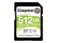 Pamäťová karta Kingston Canvas Select+ SD 512 GB