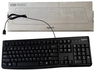 Čierna káblová kancelária Logitech K120 920-002479