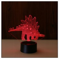 3D LED NOČNÁ LAMPA DINOSAUR STEGO DARČEK NA DIAĽKU