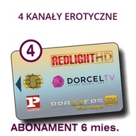 služby prístup ku kanálom DORCEL 4+ 4ch/6m VCC6