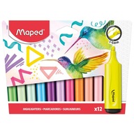 Zvýrazňovače Fluo Pep's SADA 12 TRIPS Značkovače Značkovače MAPED