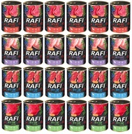 RAFI Mix Flavors Mokré krmivo pre psov 24 x 400g Dolina Noteci