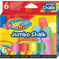 COLORINO COLOR CHALK JUMBO 6 KS