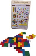 Drevené puzzle bloky Logické puzzle