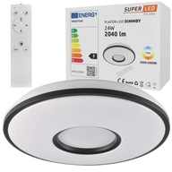 LED panelové stropné svietidlo PLAFON 24W CCT 3 farby stmievač + diaľkové ovládanie SuperLED