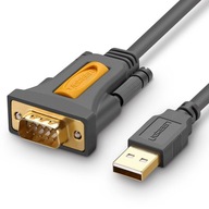 Uzelený kábel adaptérový kábel USB-A - DB9 RS-232 1,5 m sivý CR104