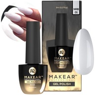 Makear Nude Rubber Base NRB01 Biela biela gumená báza na nechty 8ml