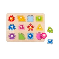 TOOKY TOY Puzzle Montessori Puzzle Učebný tvar