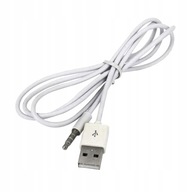 Samec 3,5 mm konvertorový kábel AUX na USB 2.0