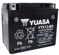 Yuasa YTX12-BS motobatéria 12V 10,5Ah 180A L+ JAPONSKÝ ORIGINÁL