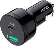 Autonabíjačka, Aukey CC-Y9, 1xUSB 1xC