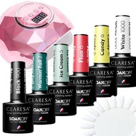 SET Claresa Hybrid Nail Polish 6x+ UV/LED lampa