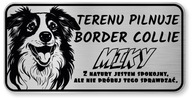 Border Collie Dog Pozornosť Sign