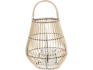 RATTAN dekoratívna TERASOVÁ LAMPIÓNA - 36x26 cm