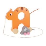Drevená hračka 2v1 Mačiatko s myškou Trefl