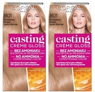 LOREAL Casting Creme Gloss sada 2x farby 801