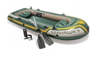 Intex Seahawk 68351 nafukovací čln pre 4 osoby veslová pumpa