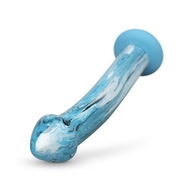 SKLENÉ ANÁLNE VAGINÁLNE DILDO OCEAN RIPPLE