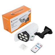 SOLÁRNA LAMPA ATRAPA KAMERY GARDEN + 2V1 LED DIAĽK