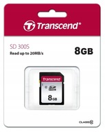 TRANSCEND 300S 8 GB SD karta SDHC 20 MB/s Class 10