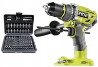 Nárazový menič Ryobi R18PD7. BUSHLESS + 100ks