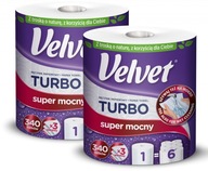 VELVET TURBO MEGA STRONG kuchynská utierka x 2 VALCE