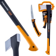 FISKARS SET Štiepacia sekera na štiepanie X25 XL + ODBORNÁ PÍLA