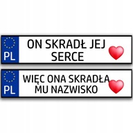 SVADOBNÉ Nálepky na auto na SVADBU Dekoratívne