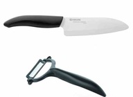 Súprava noža Santoku a škrabky Kyocera