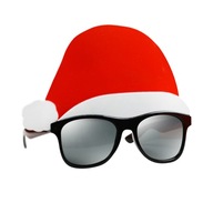 Vtipné vianočné okuliare Mikulášska čiapka