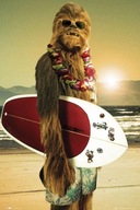 Plagát Chewie Surfboard Star Wars 61x91,5cm