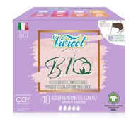 Vivicot Bio Night hygienické vložky s krídelkami 10 ks
